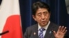 Japanese Prime Minister Shinzo Abe speaks during a press conference at his official residence after summit meetings with 10 Southeast Asian countries, in Tokyo, Dec. 14, 2013.
