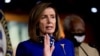House Speaker Nancy Pelosi of Calif. speaks at a news conference on Capitol Hill in Washington, July 24, 2020, on the extension of federal unemployment benefits.