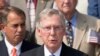 FILE - Senate Minority Leader Mitch McConnell, R-Ky., speaks as members of Congress hold a ceremony to remember the terror attacks of September 11, 2001, on the steps of the Capitol in Washington.