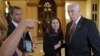 U.S. House Minority Whip Steny Hoyer, D-Md., right, talks to reporters after a failed afternoon vote on a measure to fund the Department of Homeland Security at the Capitol in Washington, Feb. 27, 2015. 