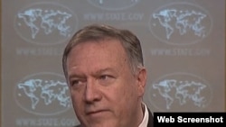 El secretario de Estado, Mike Pompeo, dijo este 18 de noviembre que Irán está rusando sus viejas tácticas para chantajear a la comunidad internacional.