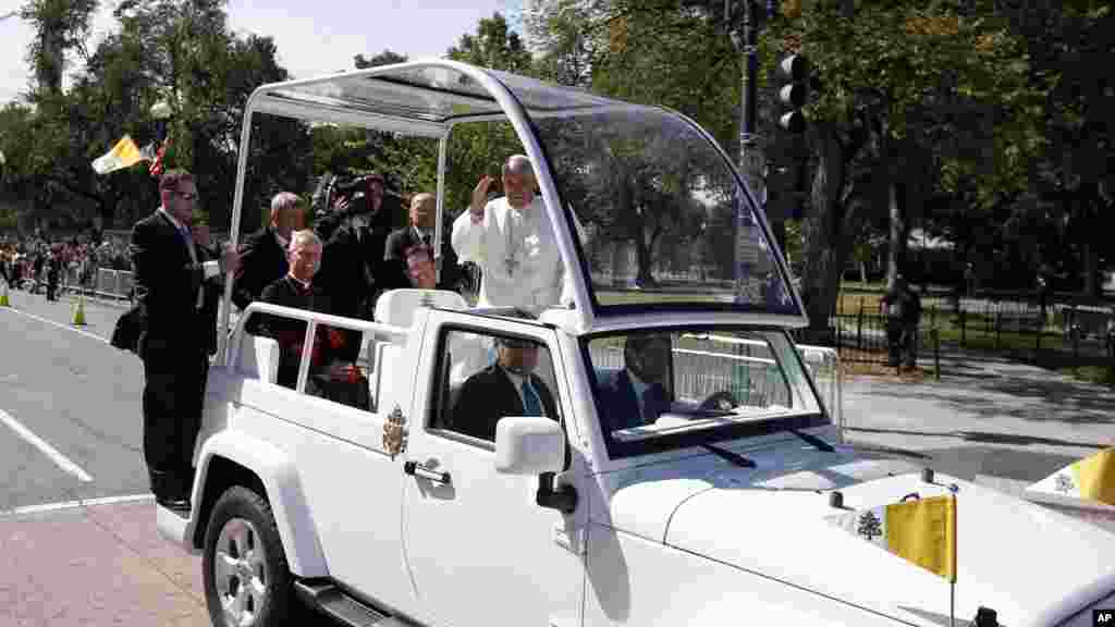 ዑደት ርእሰ ሊቃነ ጳጳሳት ፍራንሲስ ኣብ ዋሺንግተን ዲሲ