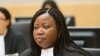 Chief Prosecutor Fatou Bensouda looks on during the case against Congolese militia leader Bosco Ntaganda (not pictured) at the International Criminal Court in The Hague, Feb. 10, 2014. 