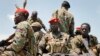 South Sudanese government soldiers, shown in an October, 2016 photo, and local police repulsed an early morning assault on Yambio, November 10, 2016.