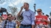Russian opposition leader Alexei Navalny (C) attends a protest rally ahead of President Vladimir Putin's inauguration ceremony, Moscow, Russia, May 5, 2018.