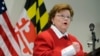 FILE - Sen. Barbara Mikulski, D-Md., the longest-serving woman in the history of Congress, speaks during a news conference in Baltimore, March 2, 2015. 