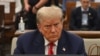 Ish Presidenti Donald Trump i ulur në një sallë gjyqi në Nju Jork më 4 tetor 2023