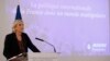 Marine Le Pen, French National Front political party leader and candidate for French 2017 presidential elections, speaks at a news conference in Paris, France, Feb. 23, 2017.