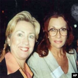 Hillary Clinton and Gail Johnson