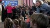 U.S. Democratic presidential candidate Hillary Clinton leads a town hall meeting at South Church in Portsmouth, N.H., Dec. 29, 2015.