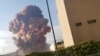 Smoke rises after an explosion in Beirut, Lebanon August 4, 2020, in this picture obtained from a social media video. Karim Sokhn/Instagram/Ksokhn + Thebikekitchenbeirut/via REUTERS 