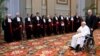 Pope Francis skips readings due to bronchitis at the meeting for the inauguration of the Judicial Year of the Tribunal of the Vatican City on March 2, 2024. (Vatican Media via Reuters)