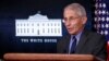 FILE - Dr. Anthony Fauci, director of the National Institute of Allergy and Infectious Diseases, speaks about the coronavirus in the James Brady Press Briefing Room at the White House, Monday, April 13, 2020, in Washington. 