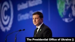 Президент Володимир Зеленський брав участь у саміті в межах конференції COP26 1-2 листопада в Ґлазґо