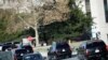 U.S. President Donald Trump's motorcade arrives at Walter Reed National Military Medical Center in Bethesda, Maryland, Nov. 16, 2019.
