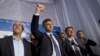 Andrej Plenković, lider HDZ-a i budući premijer Hrvatske, u izbornoj noći (AP Photo/Darko Bandic)