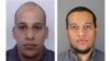 Chérif Kouachi, left, and Said Kouachi, right, are seen in images released by the Paris Préfecture de Police.