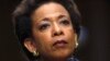 Loretta Lynch testifies during her Senate Judiciary Committee confirmation hearing to become U.S. attorney general, in Washington, Jan. 28, 2015. 