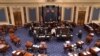 FILE - The U.S. Senate floor at the Capitol building in Washington, D.C.