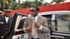 FILE - Teodorin Nguema Obiang, the son of Equatorial Guinea's president Teodoro Obiang and the country's vice-president in charge of security and defense, arrives at Malabo's Cathedral to celebrate his 41st birthday, June 25, 2013. 