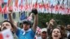 Демонстрация против закона об иноагентах в Тбилиси (архивное фото)