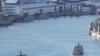 2024年10月14日，兩艘台灣海軍光華六號飛彈艇在基隆港航行。