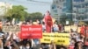 Las manifestaciones contra el golpe se reanudan el jueves en Myanmar