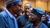 Buhari,hagu da Obasanjo, dama