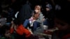 Civilians who escaped from Islamic State militants at Raqqa's front line rest at a mosque in Raqqa, Syria, Oct. 12, 2017. 