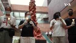 香港支聯會國安法下首次洗刷國殤之柱 冀以行動戰勝恐懼延續六四燭光