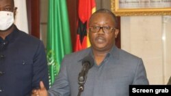 Presidente da Guiné-Bissau, Umaro Sissoco Embaló, fala à nação depois de tentativa de golpe de Estado. 1 Fevereiro 2022