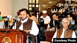 د خزانې وزیر مظفر سید بجټ صوبایي اسمبلۍ ته وړاندې کوي