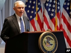 Secretario de Justicia, Jeff Sessions.