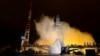 FILE - A Russian Soyuz-2 booster rocket takes off from the Plesetsk launch facility in northwestern Russia, Oct. 25, 2018. The rocket put a military satellite in orbit.