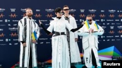 Українські виконавці - група Go_A на церемонії відкриття конкурсу Євробачення у Роттердамі в Нідерландах 16 травня 2021 р. 