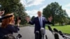 FILE - President Donald Trump walks towards the Oval Office of the White House in Washington, Sept. 26, 2019.