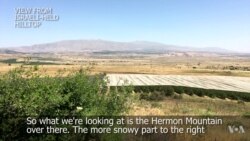 Hilltop View of Syrian Rebel Territory From Israeli-occupied Golan Heights