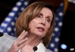 Nancy Pelosi, líder de la minoría demócrata en la Cámara de Representantes, legisladora por California.
