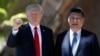 美国总统川普与中国领导人习近平在佛罗里达州的海湖庄园合影。（2017年4月7日）