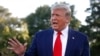 FILE - President Donald Trump speaks to members of the media on the South Lawn of the White House in Washington, Oct. 10, 2019. 