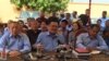 រូបឯកសារ៖ លោក​ ញឹក​ ប៊ុនឆៃ​ អង្គុយ​នៅ​កណ្តាល​ ថ្លែង​ប្រាប់​អ្នកសារព័ត៌មាន​នៅ​ឯ​គេហដ្ឋាន​នៅ​ក្នុង​ការ​ធ្វើ​សន្និសីទ​ព័ត៌មាន​​ អំពី​ការ​ដើរ​ចេញ​ពី​គណបក្ស​ហ៊្វុនស៊ីនប៉ិច​ និង​ការ​បង្កើត​គណបក្ស​រួបរួម​ជាតិ​​ ​នៅ​គេហដ្ឋាន​របស់​លោក​ ស្ថិត​ក្នុង​សង្កាត់​ជ្រោយ​ចង្វារ​ ខ័ណ្ឌ​ជ្រោយ​ចង្វារ​ រាជធានី​ភ្នំពេញ​ កាល​ពី​ថ្ងៃ​ពុធ​ទី​ ៣​ ខែ​កុម្ភៈ​ ឆ្នាំ​ ២០១៦​។ (ហ៊ុល រស្មី/VOA Khmer)