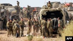 Ізраїльські військові на позиціях поблизу кордону Гази на півдні Ізраїлю, 11 жовтня 2023 року 