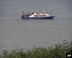 中國漁船駛近金門島