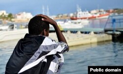 ስደተኛ ከላምፔዱሣው አደጋ በኋላ