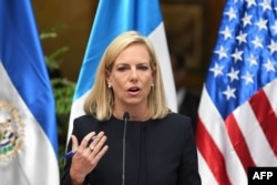 Kirstjen Nielsen, secretaria del Departamento de Seguridad Nacional de EE.UU. (DHS)