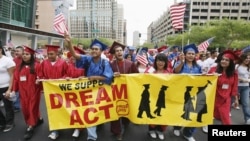 Simpatizantes del llamado "Dream Act"