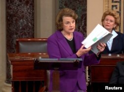 Dianne Feinstein, demócrata por California, miembro de alto rango de la Comisión Judicial del Senado de EE.UU.