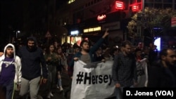Protests continue against the annulling of the mayoral vote in Istanbul.