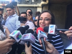 Lucía Pineda, periodista de 100% Noticias en Managua, Nicaragua, es liberada de prisión y pasada a detención domiciliaria el 27 de febrero de 2019.