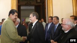 El exjefe del Gobierno español José Luis Rodríguez Zapatero, participó de la reunión con Maduro.